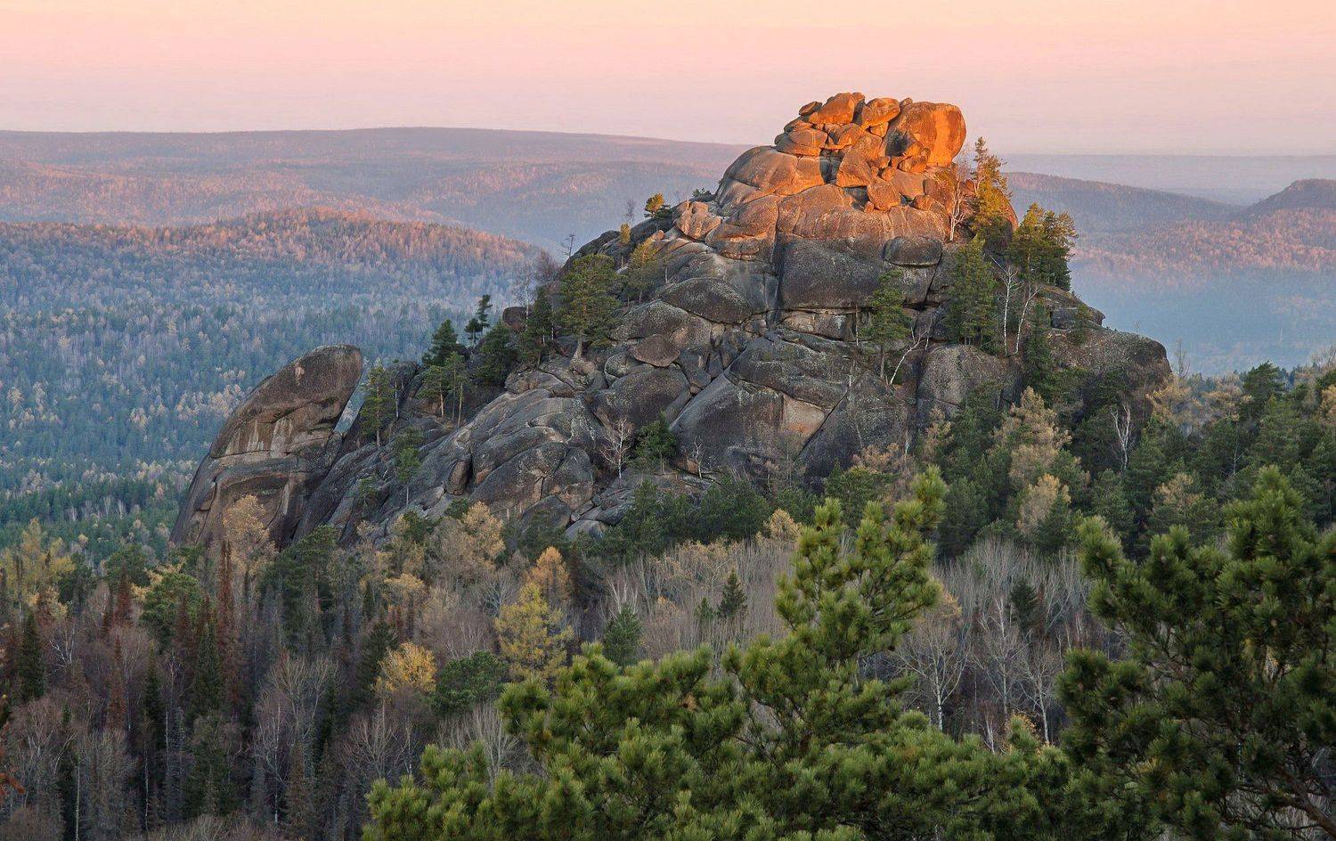 рассвет, заповедник столбы, первый столб, Фомина Марина