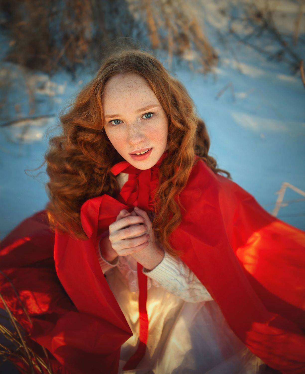 девушка зима природа красота любовь  лес снег солнце фотография сказка небо глаза чистота вдохновение, Татьяна Шепелева