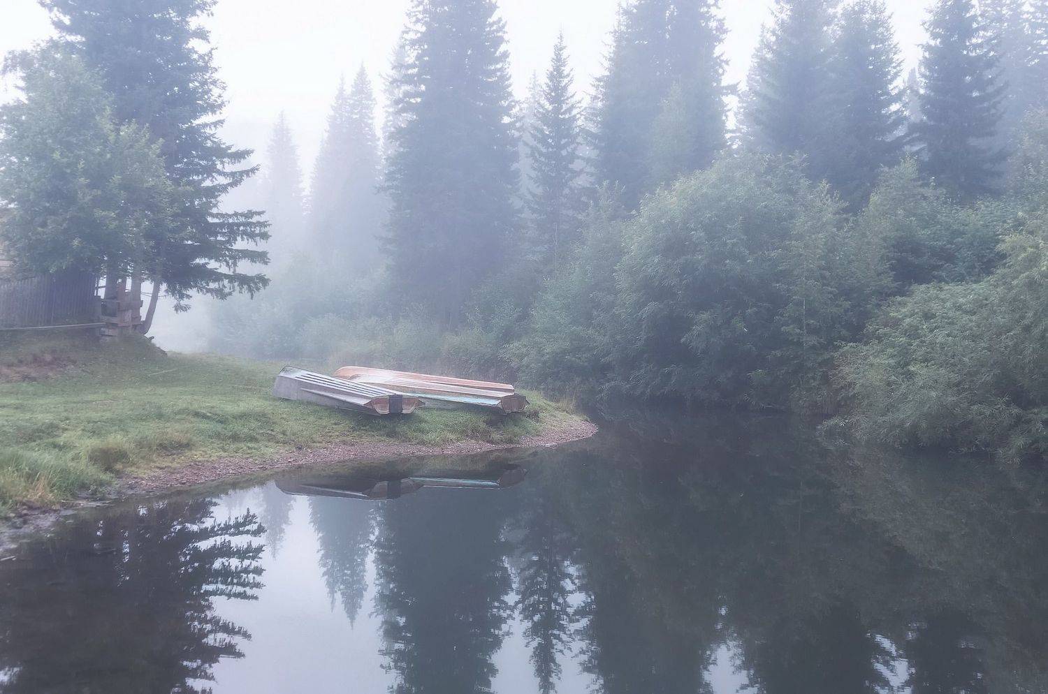 сибирь, утро,туман,глубинка, Фомина Марина