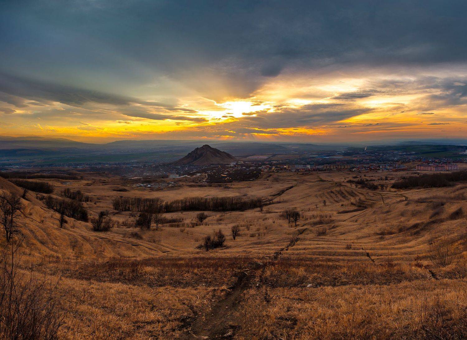 закат,март,кмв,пейзаж,лермонтов, Елена Брежицкая