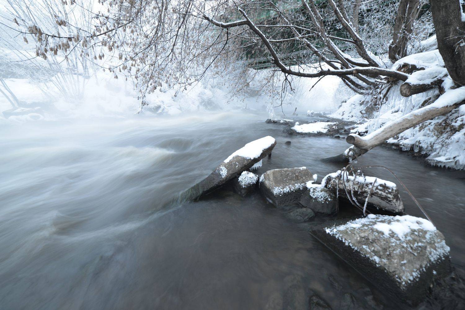 река, Пехорка, зима, московская область, мороз, Россия, , Денис Щербак