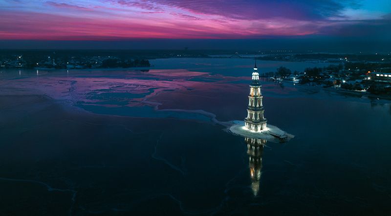 калязин, колокольня на воде, тверь Колокольня фото превью
