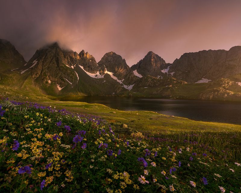 грузия, озеро, горы, оходже, тобаварчхили, кавказ Озеро Тобаварчхили фото превью