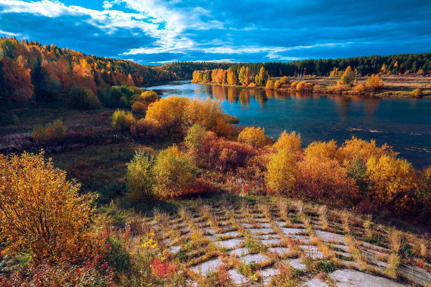пейзаж, река, север, Lisauskas Ilya