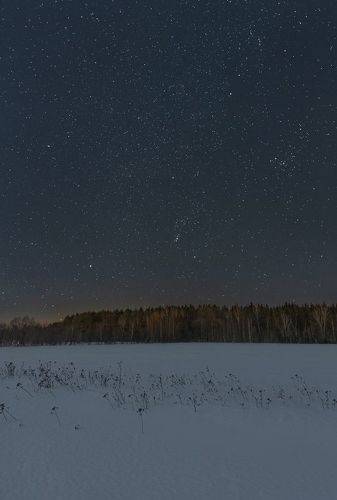 Звёздная ночь за городом