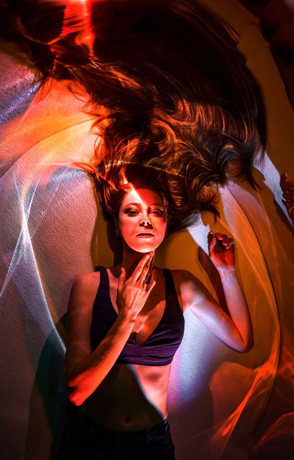 портрет, женский протрет, студия, цвет, зеркало, female Portrait, , Полякова Наталия