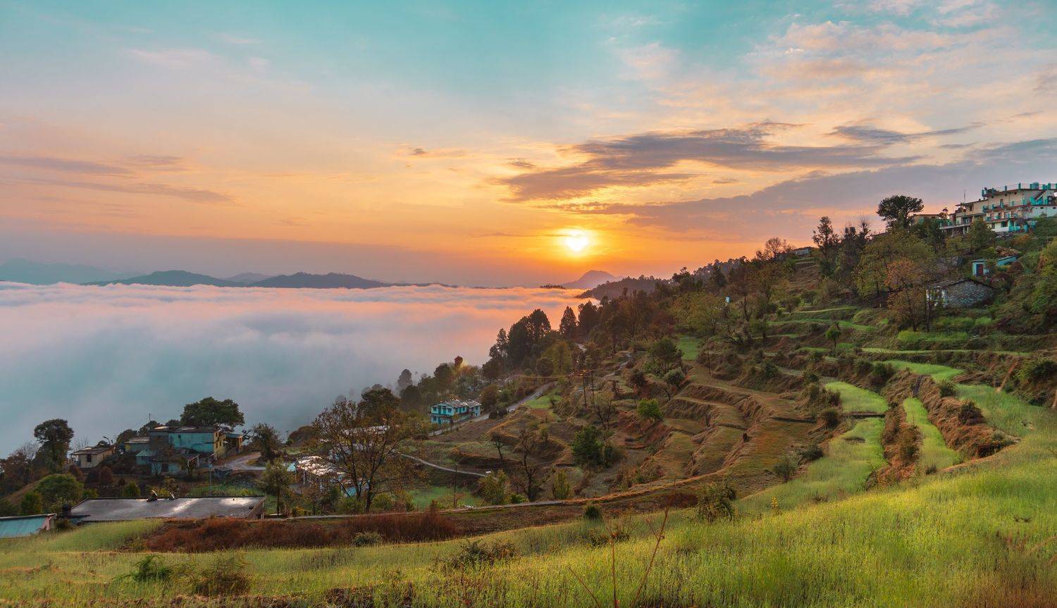#village #villagelife #morning #sunrise #goldenhour #fields #india #uttarakhand #himalaya, Digvijay singh Janoti