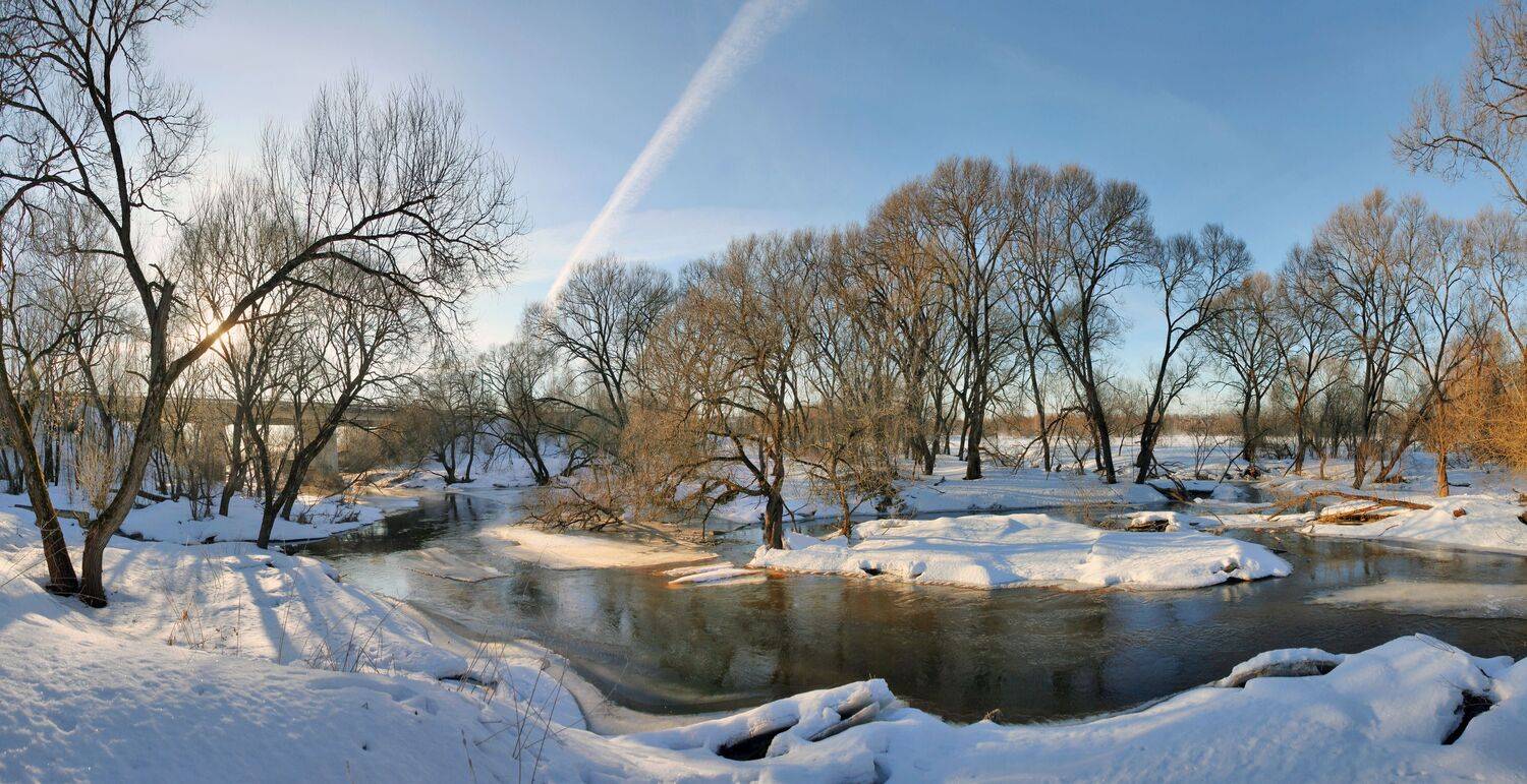 весна , утро , река, Александр Свистков