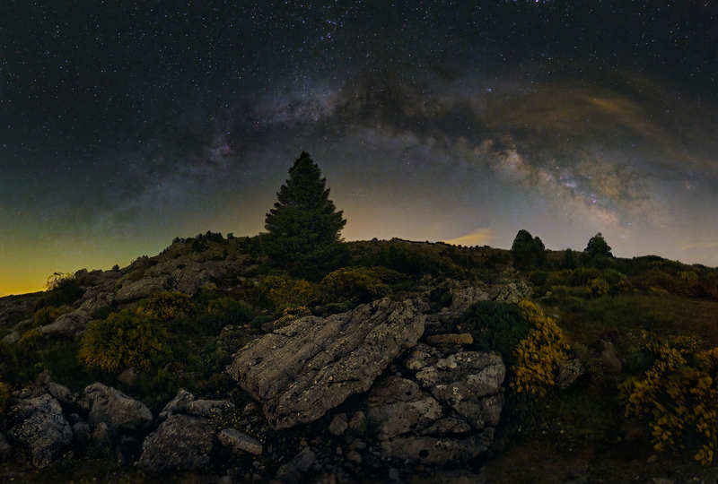 milkyway stars night over the pinsapo фото превью