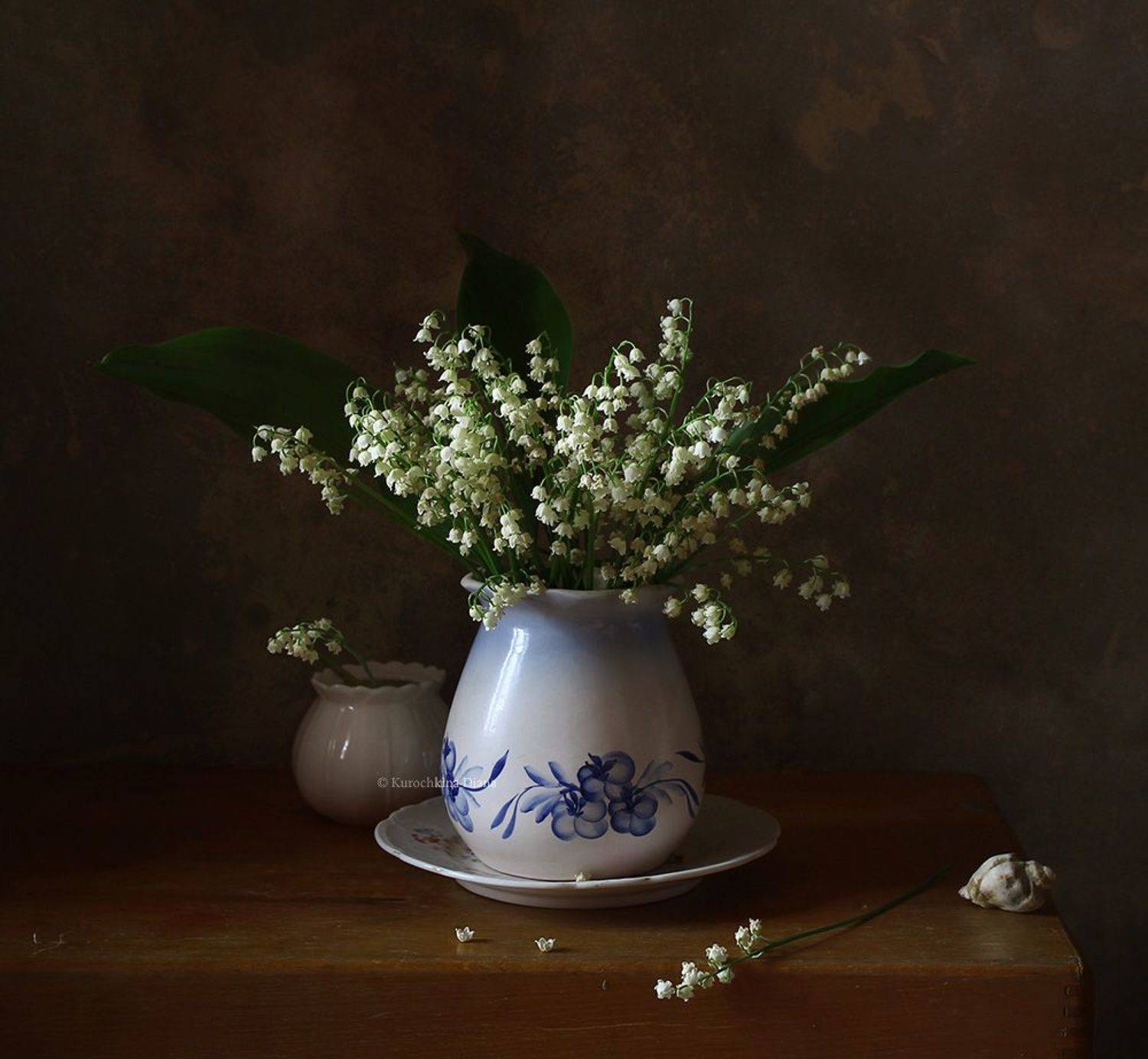 натюрморт, цветы, ландыши, букет, май 2022, Курочкина Диана