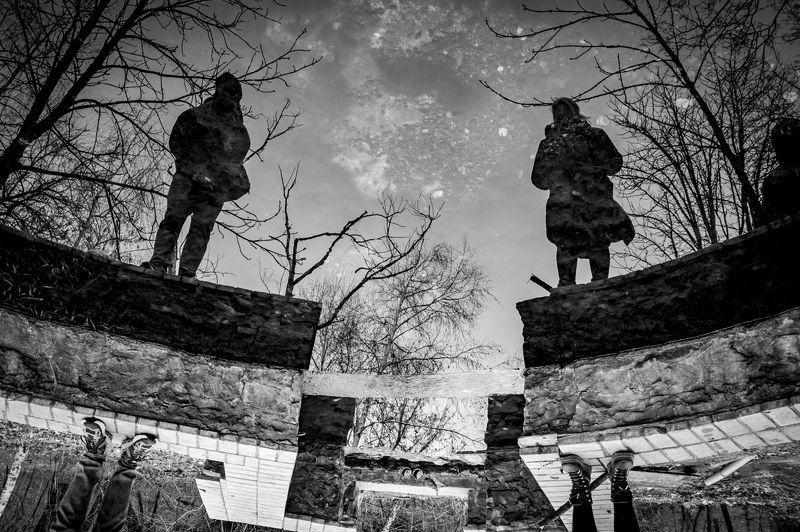 отражение, зеркало, вода, пара, дуэт Другие фото превью