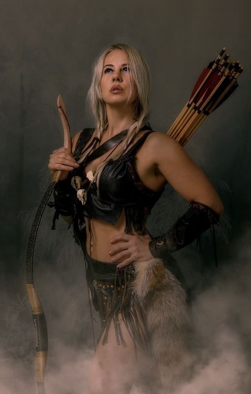 портрет девушка постановка женщина воин амазонка Амазонка фото превью