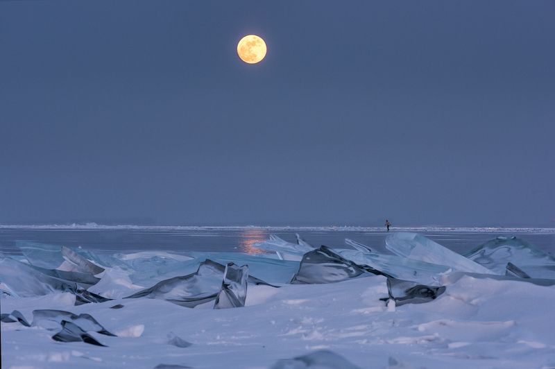 байкал снег лед Байкальские сумерки фото превью
