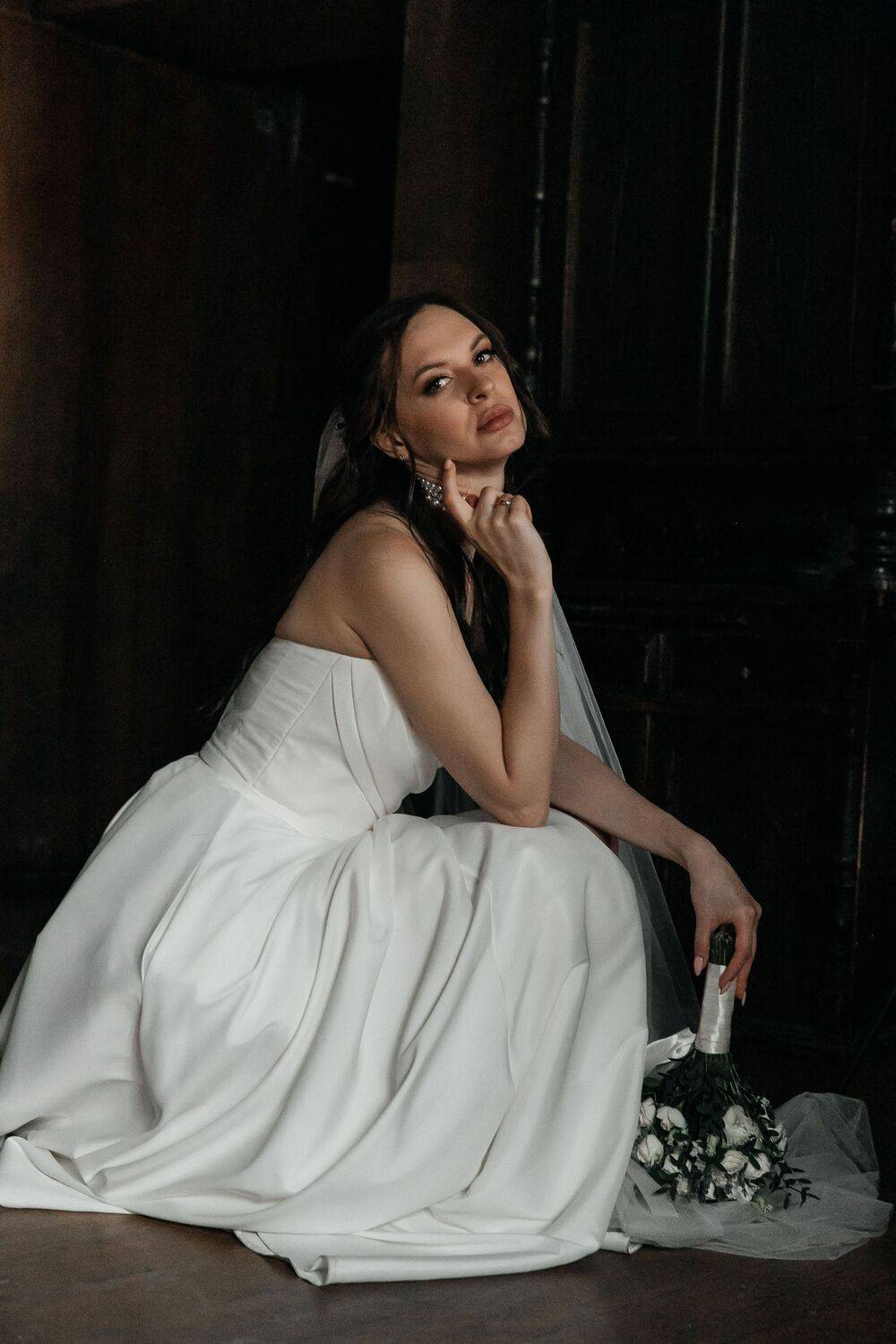 женский портрет, студийный портрет, невеста, утро невесты, Элина Ларченкова