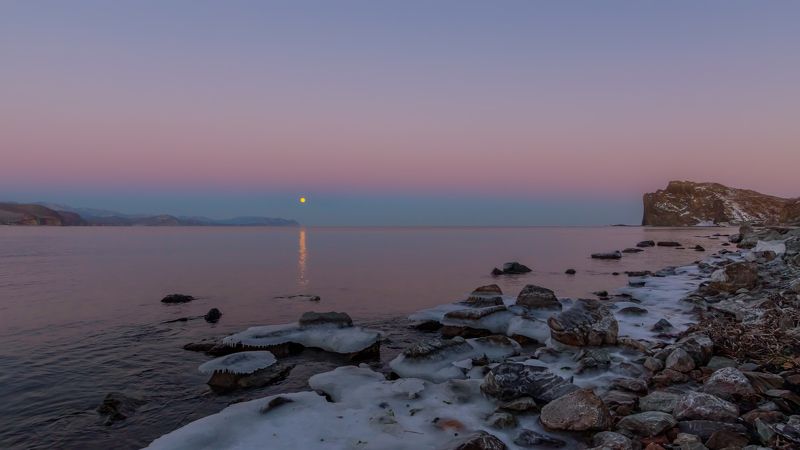 Восход луны фото превью