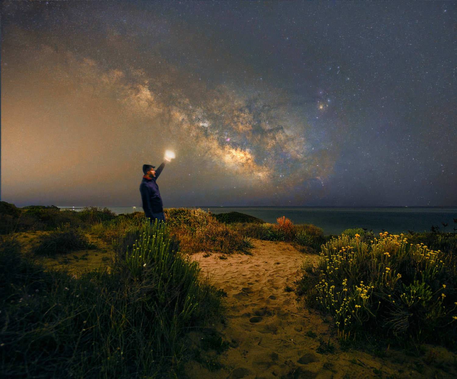 milkyway stars night, Antonio Marquez Lanza