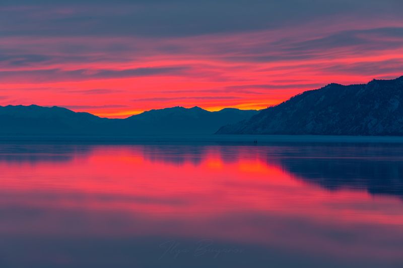 Закат на Байкале фото превью