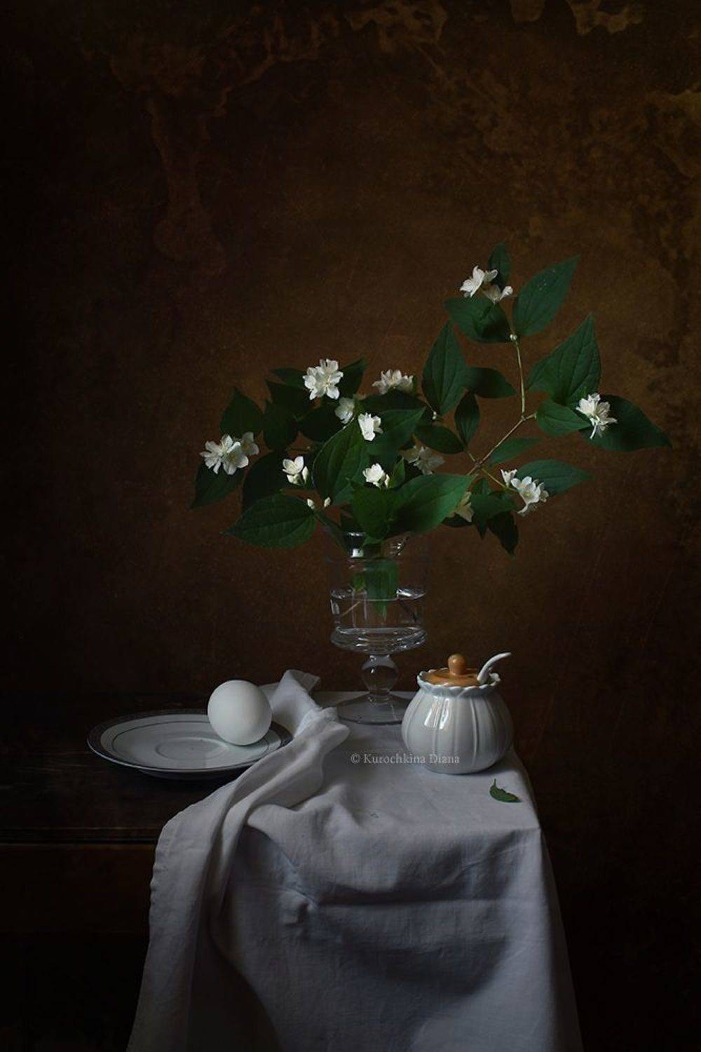 натюрморт, жасмин, Курочкина Диана