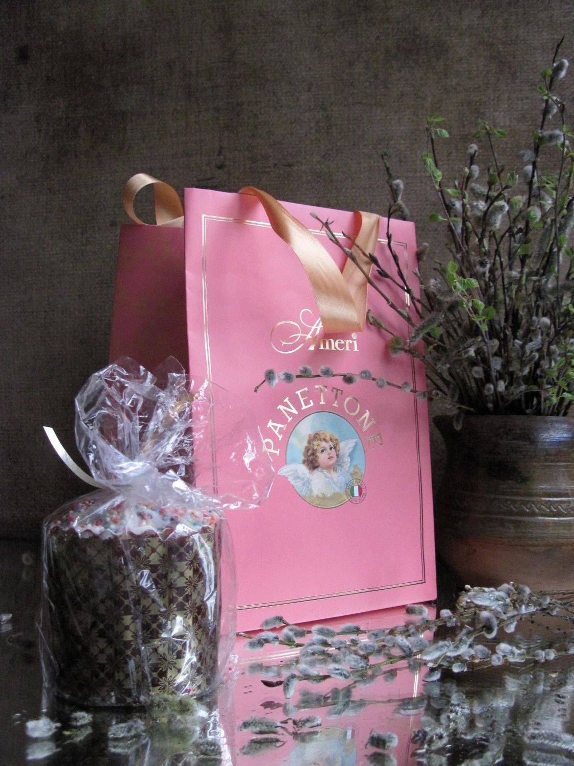 ветки, верба, кулич, пакет, крынка, Наталия Тихомирова