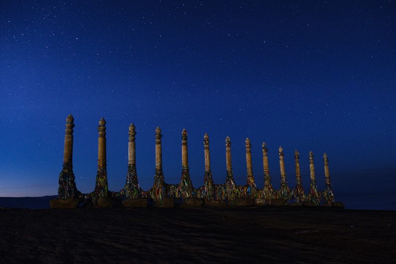 ольхон, хужир, байкал, звезды Мыс Бурхан фото превью