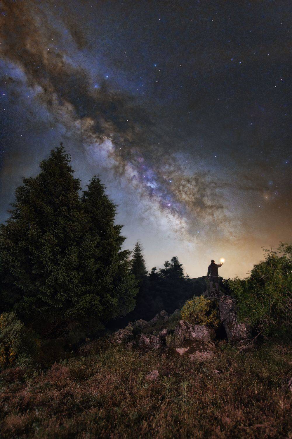 milkyway stars night, Antonio Marquez Lanza