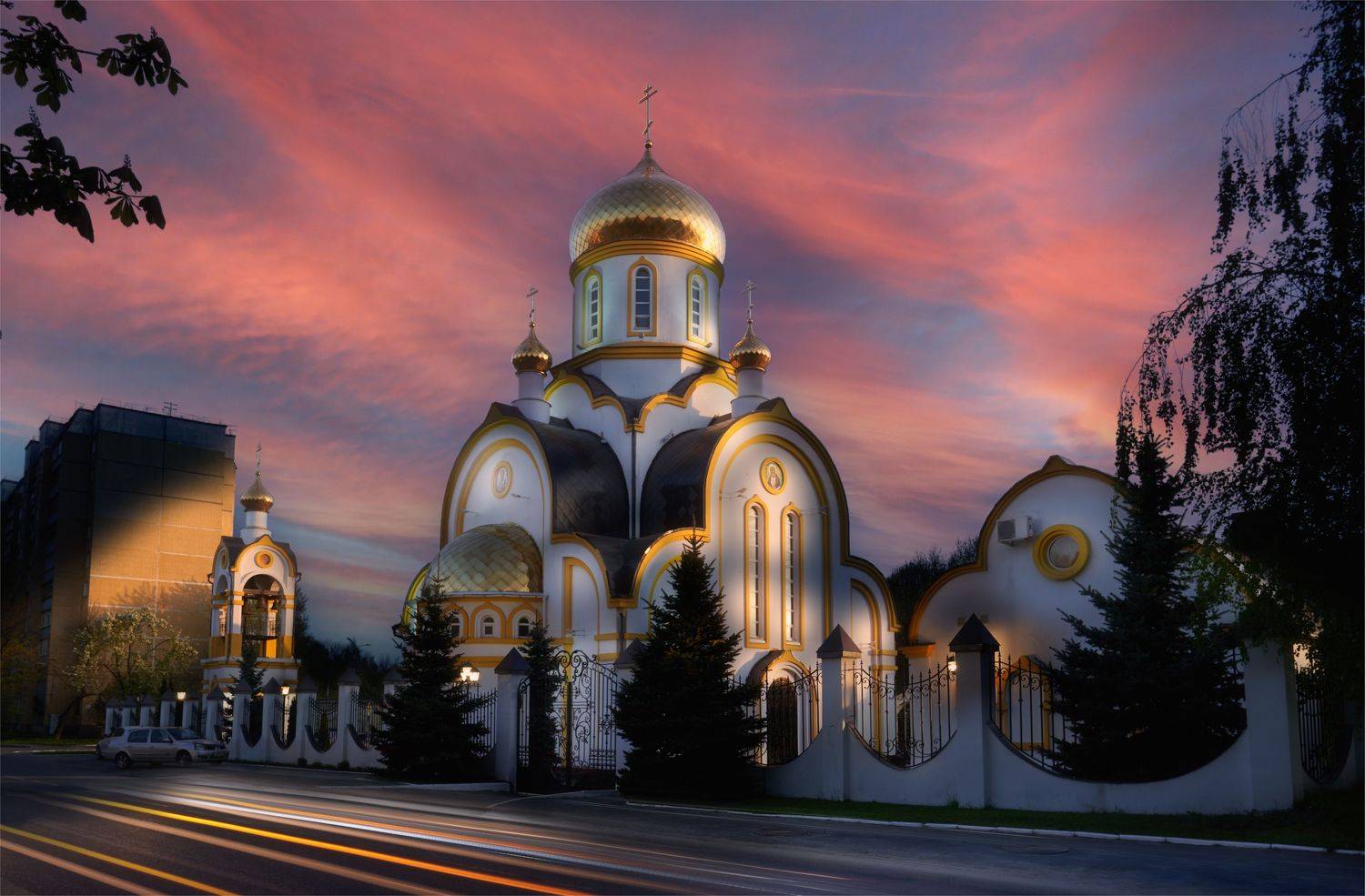 город, архитектура, храм, курск, вечер, здание,памятник, Михаил Кудрявцев