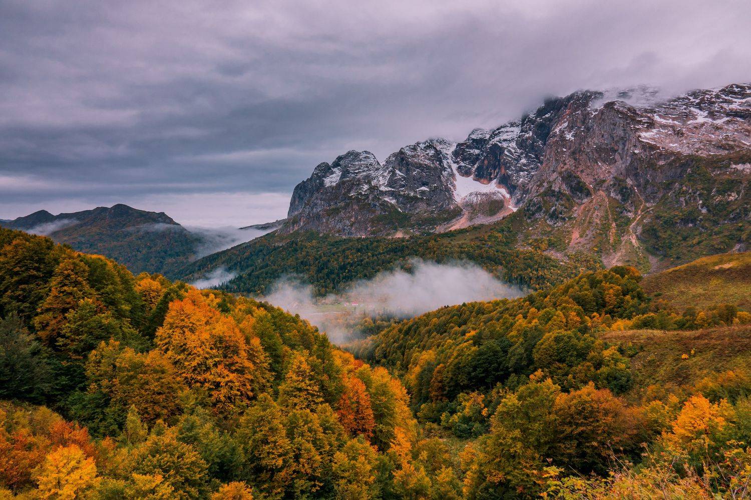 адыгея, кавказский заповедник, лагонаки, фишт, осень, Шишкалов Константин