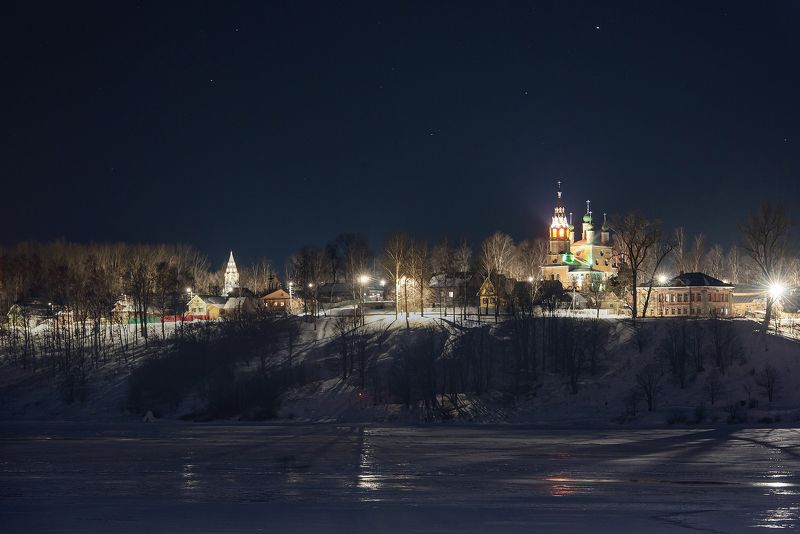 ночь тутаев город берег волги звезды Ночь на волжских берегах фото превью