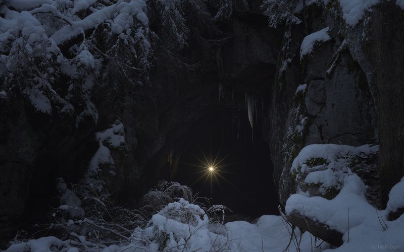 выборг, лес, карельский перешеек, ленинградская область, пещера, зима Дела пещерные :) фото превью