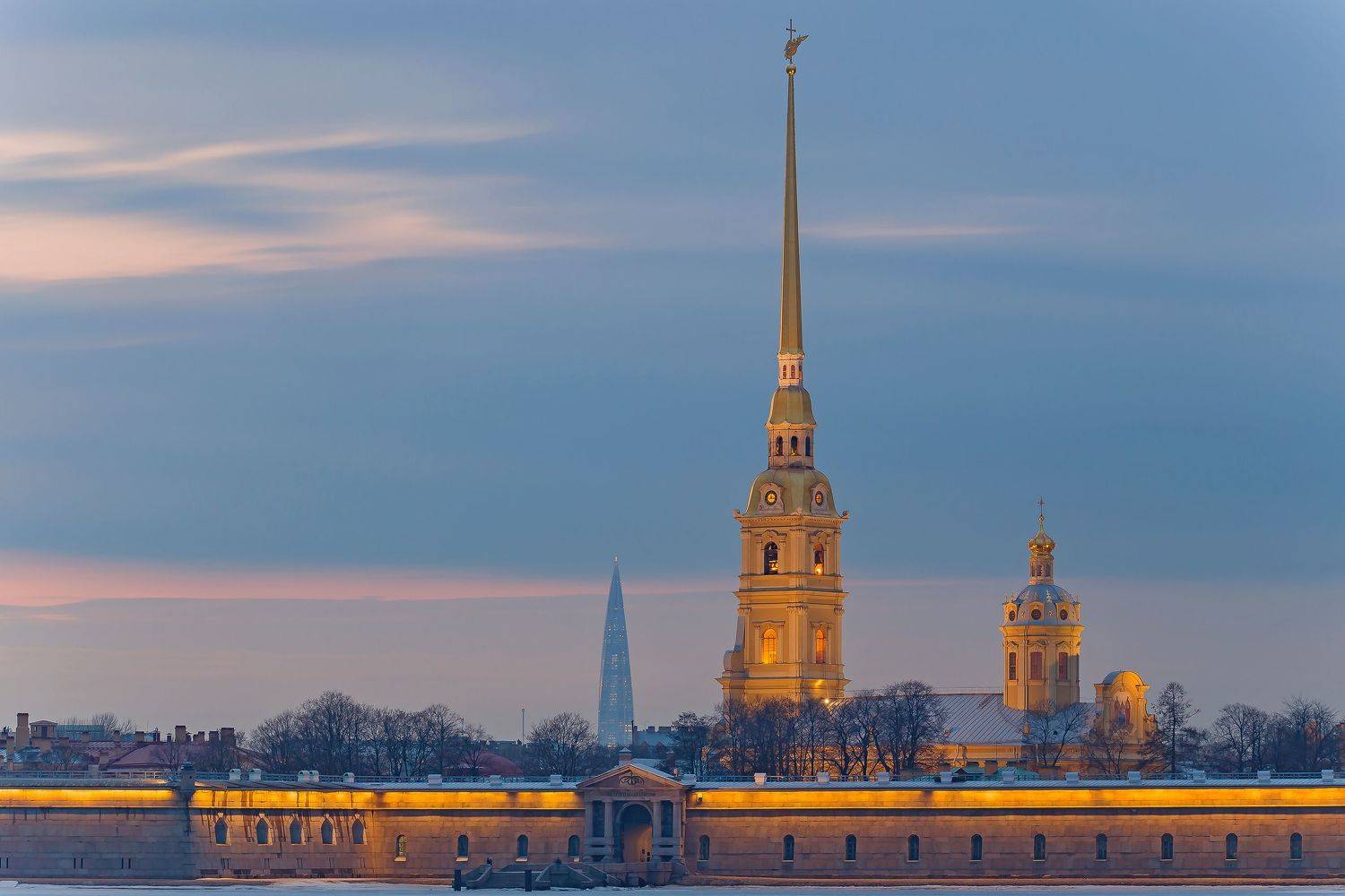 санкт петербург, город, петропавловская крепость, вечер, архитектура, Подосинников Максим
