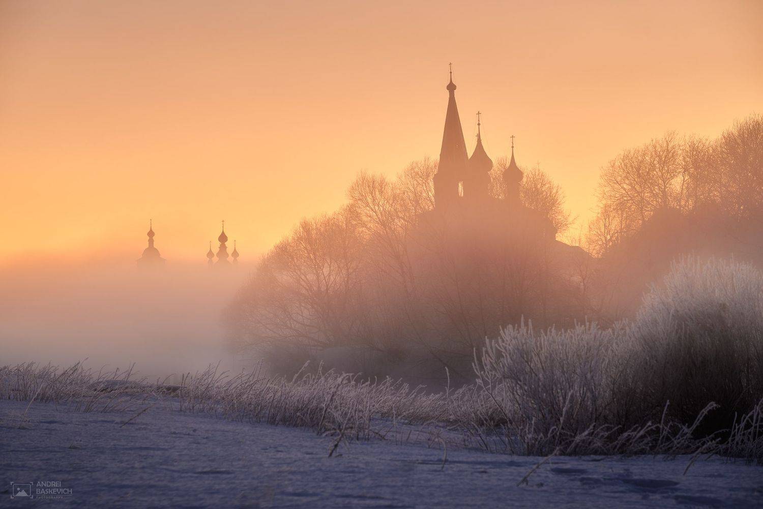 дунилово, рассвет, туман, Андрей Баскевич