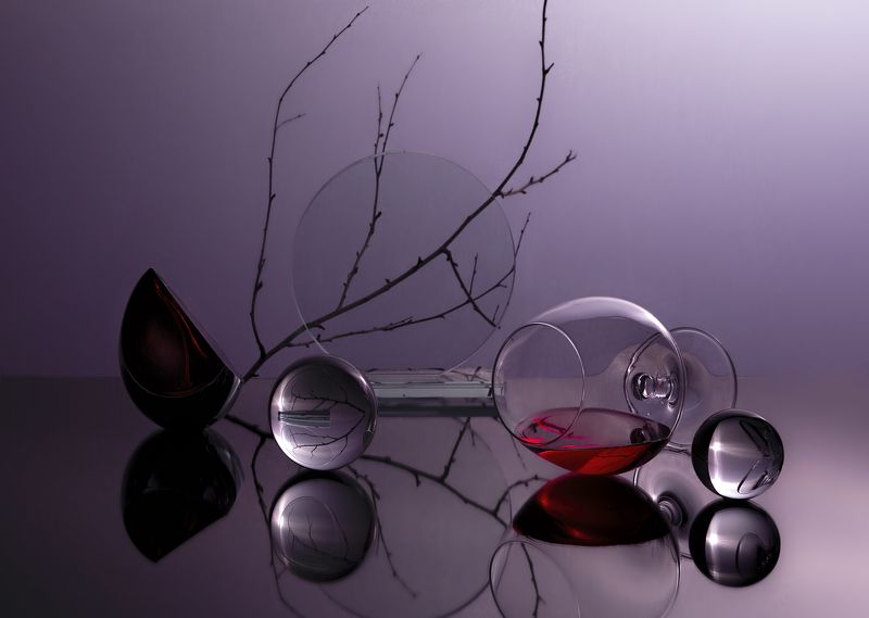 Шарики и вино фото превью