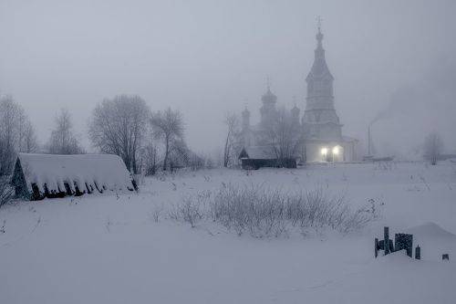 Весенний туман в Беляево