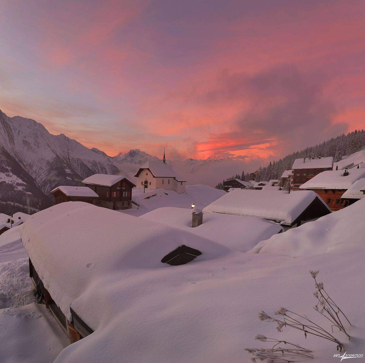 swiss,bettmeralp,зима,швейцария, Николай Матвеев
