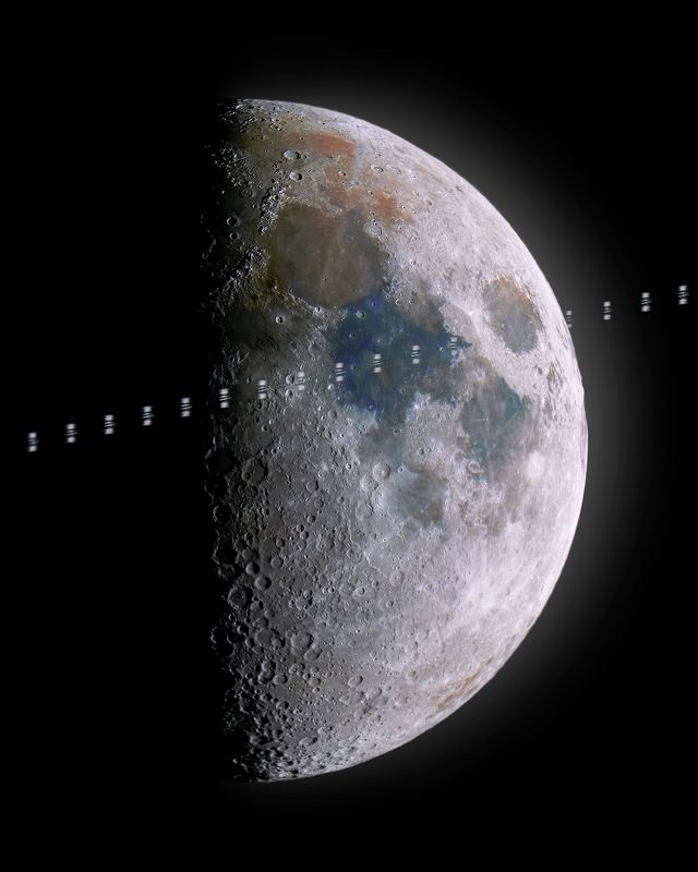 транзит, мкс, луна Транзит МКС по Луне фото превью