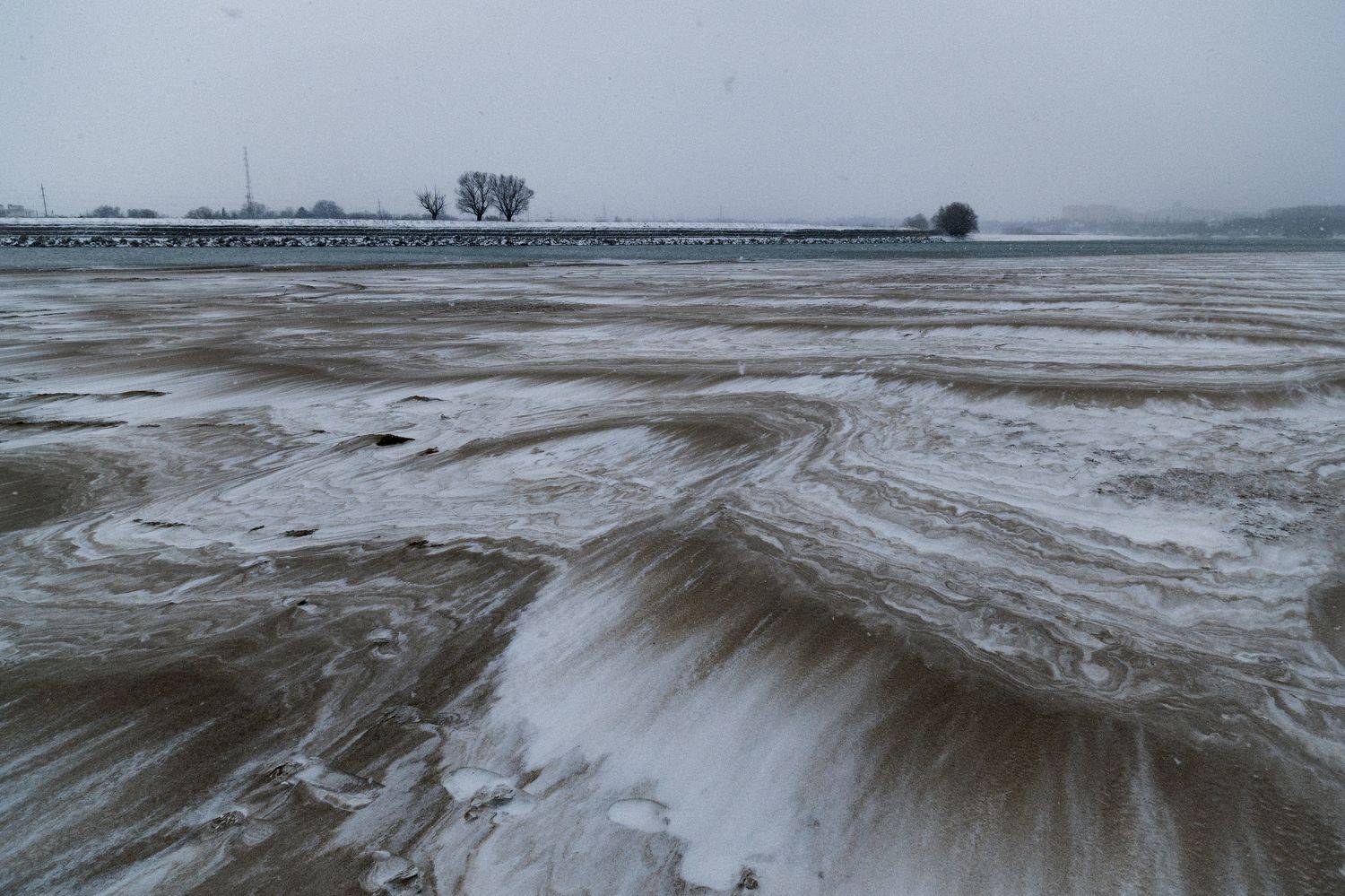 снег, пейзаж, снегопад, Елена Шевченко
