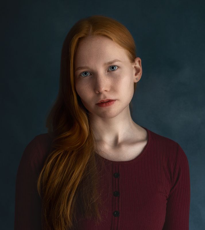 портрет, девушка, шатенка, чазов  фото превью