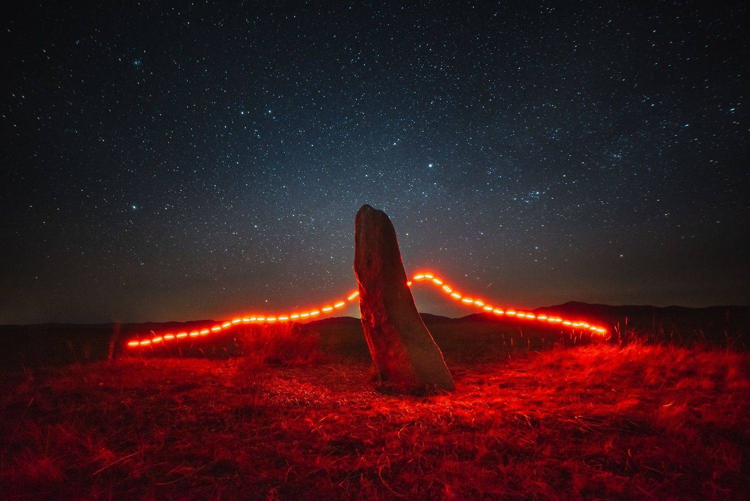 хакасия, ночь, курганы, сибирь, Юлия Горбачёва