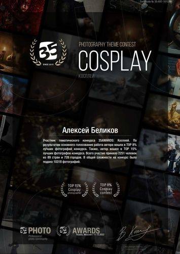Мои результаты 8th 35 Awards