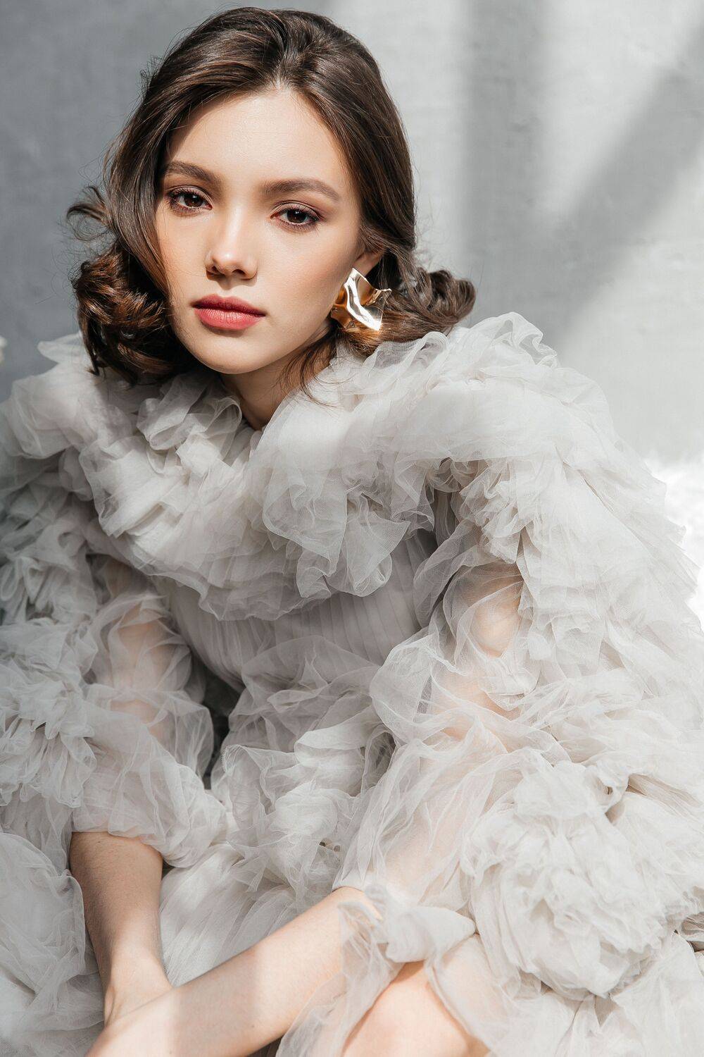 женский портрет, студийный портрет, утро невесты, свадебная фотосессия, Элина Ларченкова