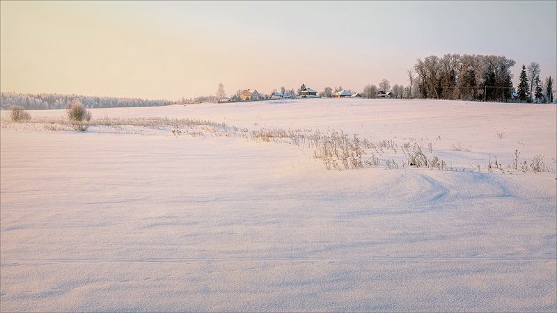 пейзаж, весна, утро, деревня, свет, цвет, александр никитинский Весна в деревне... фото превью