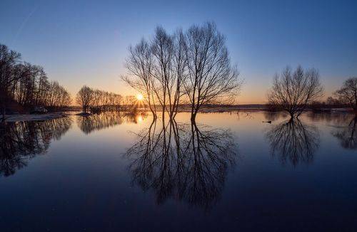 Апрельский рассвет на Шерне