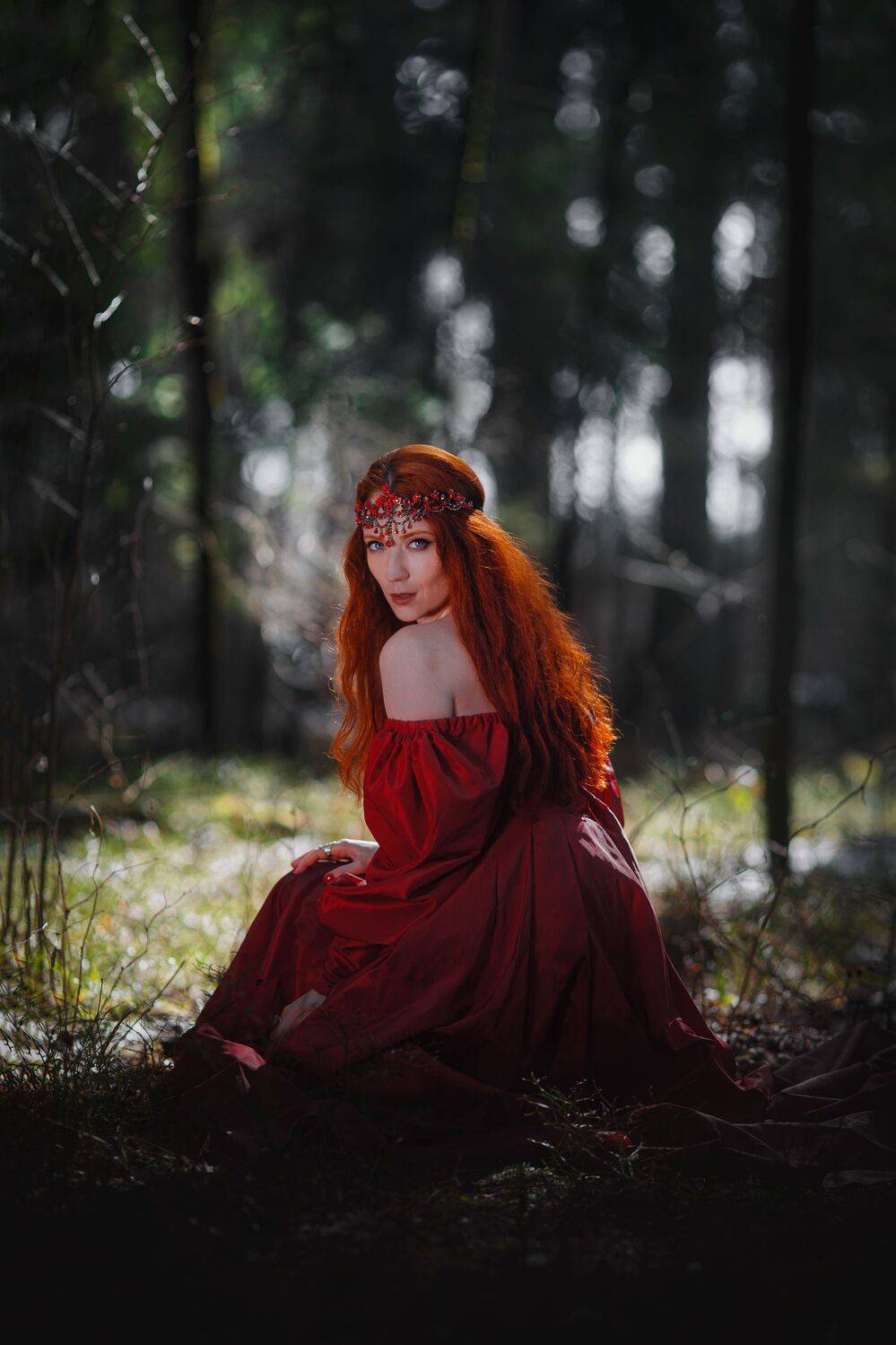 девушка, лес, портрет, Anna Yarkova