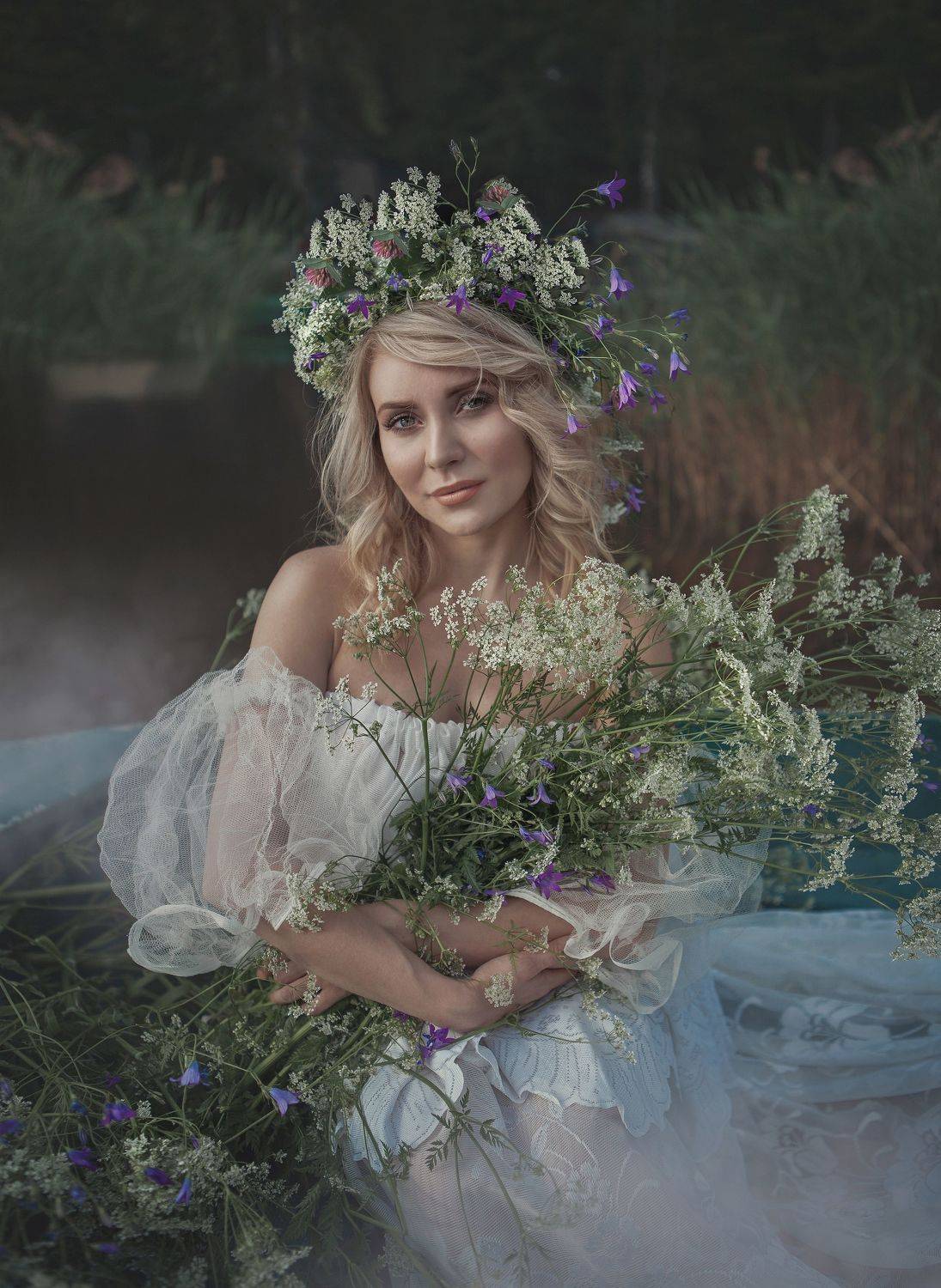 девушка цветы вода поле любовь солнце лето красота счастье мечты красавица фотография, Татьяна Шепелева