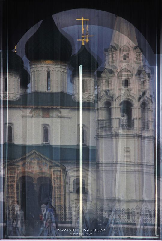 архитектура, храм, ярославль, россия, отражение, купола, окно, арка, православие Купола фото превью