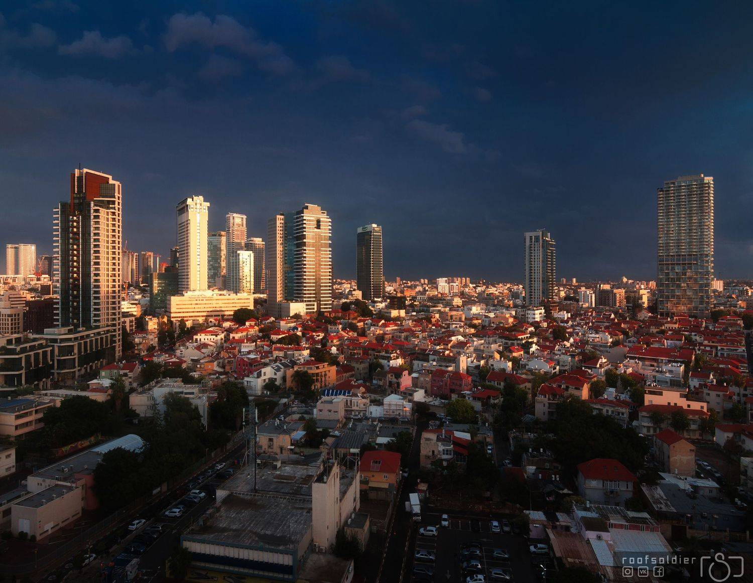 Tel aviv, Israel, city, urban, architecture, cityscape, skyscraper, big city, sunset, Голубев Алексей