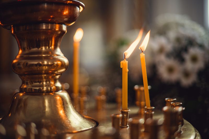 свечи, собор, церковь, Князь-Владимирский собор, крещение, огонь, свет, притяжение Свет фото превью