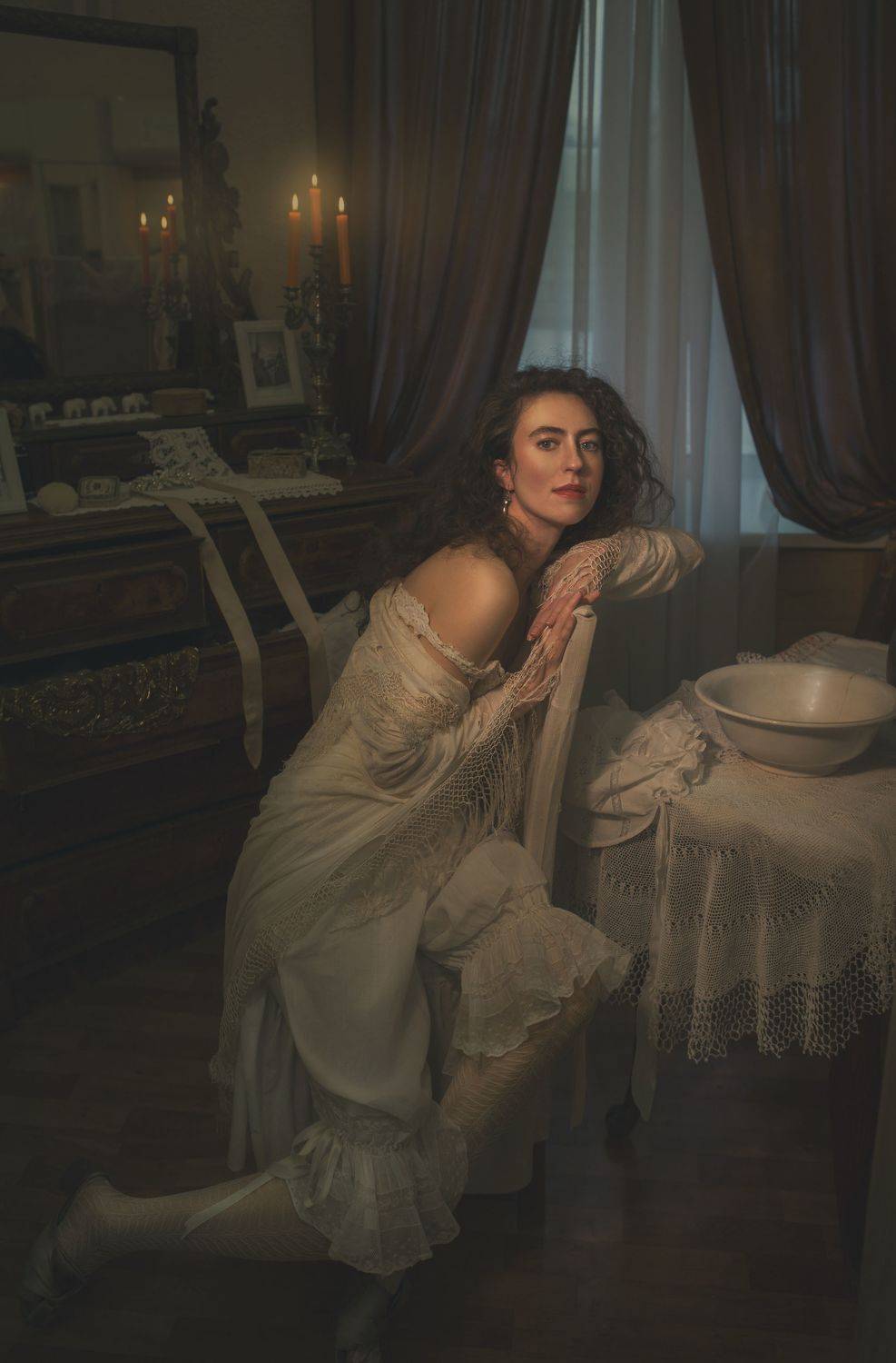 женщина любовь красота искусство будуар свечи фотография, Татьяна Шепелева