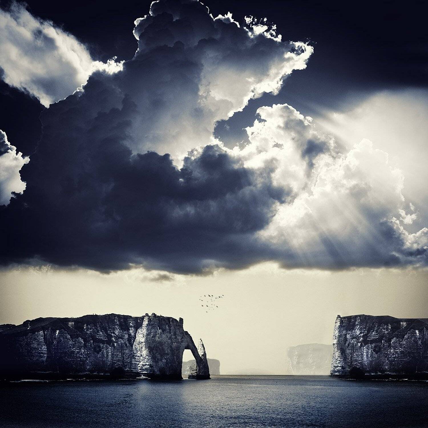 conceptual, fineart, manipulation, clouds, nature, landscape, rocks, sea, birds, photography,, milad safabakhsh