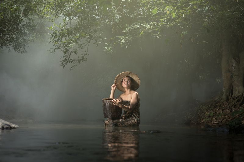 cooling; beautiful; cool; suit; outdoors; bathing; women; streams; wet; ponds; beauty; bikini; relax; summer; warm; stream; water; lake; heat; relaxing; lakes; relaxation; woman; suntan; warmth; legs; pond; hot; relax; girl; thailand; laos Girl Relax On Stream фото превью